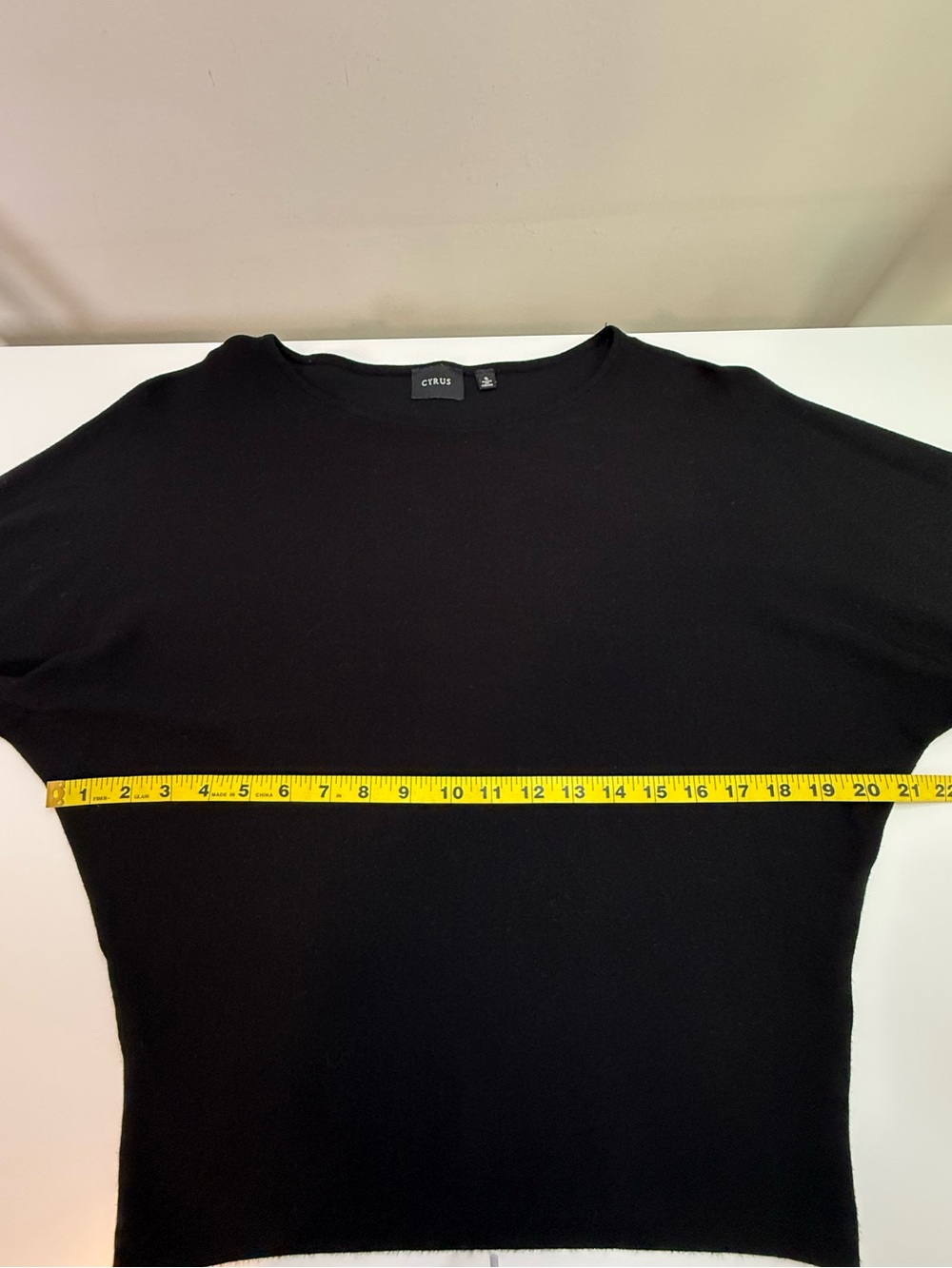 Cyrus | Dolman Sleeve Lightweight Knit Sweater | Black | Size Small - Picture 6 of 10